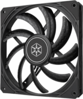 SilverStone Air Slimmer 140 PWM 140mm Rendszerhűtő ventilátor - Fekete