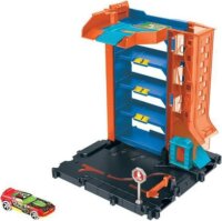 Mattel Hot Wheels City Alap pálya szett - Városi parkolóház 1 darab kisautóval