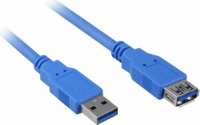 Sharkoon USB-A apa - USB-A anya 3.2 Gen 1 Hosszabbító kábel 2m - Kék