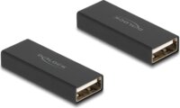 Delock 65106 USB Type-A 2.0 anya - USB-A 2.0 anya Toldó Adapter - Fekete