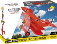 Cobi Blocks Fokker DR.1 Red Baron Repülőgép 221 darabos építő készlet 2 figurával