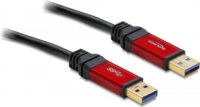 Delock 82747 USB 3.0-A apa - USB 3.0-A apa Adatkábel 5 m - Fekete