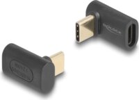 Delock 60246 USB Type-C 3.1 apa - USB-C 3.1 anya Átalakító Adapter 90 fokos - Fekete