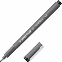 Staedler 308 12-9 10 darabos Fineliner toll készlet (Fekete tinta / 1.2mm) - Szürke