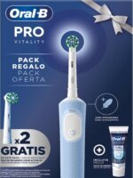 Oral-B Vitality Pro Forgó-Oscilláló Elektromos Fogkefe + 2 pótjej + Fogkrém - Fehér / Kék