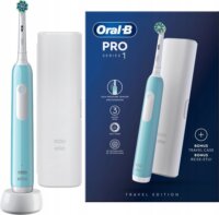 Oral-B Pro 1 Cross Action Forgó-Oscilláló Elektromos Fogkefe - Világoskék / Fehér