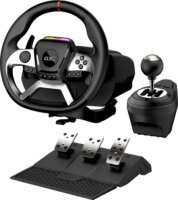 GENIUS GX Gaming wheel SpeedMaster X5 Kormány, Pedál és Váltó szett - Fekete