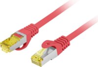 Lanberg S/FTP Cat6a RJ45 Patch Kábel 2m - Piros