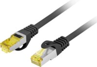 Lanberg S/FTP Cat6a RJ45 Patch Kábel 2m - Fekete