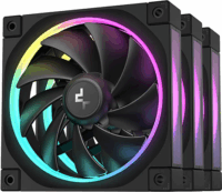 Deepcool FL12 120mm PWM RGB Rendszerhűtő ventilátor 3db - Fekete