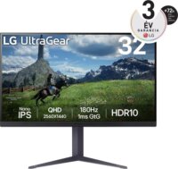 LG 32" 32GS85Q-B 16:9 iPS Gaming Monitor - Fekete