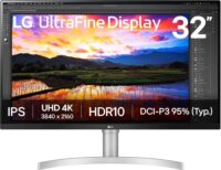 LG 32" 32UN650K-W 16:9 UltraFine UHD IPS 4K Monitor - Ezüst