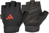 Adidas Essential Állítható Légáteresztő Sport Védőkesztyű M - Fekete / Piros