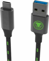 Snakebyte XSX USB Type-C apa - USB-A apa Adat- és töltőkábel 2m - Fekete