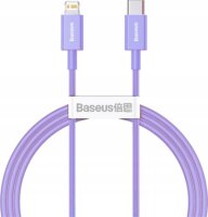 Baseus Superior Series USB-C apa - Lightning apa Adat- és töltőkábel 20W 1m - Lila