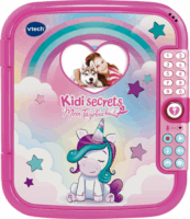 VTech 80-193004 Kidisecrets - Számzáras Unikornis Titkos napló gyerekeknek - Pink (Csomagolássérült)