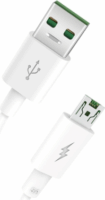 XO NB 119 USB-A apa - micro USB Adat- és töltőkábel 1m - Fehér