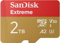 Sandisk Extreme 2TB mikroSDXC UHS-I CL 10 Memóriakártya + Adapter