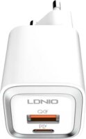 Ldnio A2318M USB / USB-C Hálózati töltő + USB-C Kábel 20W - Fehér