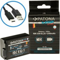 Patona PT1398 Pro Nikon EN-EL25 1250mAh Li-Ion Platinum USB-C Akkumulátor töltő