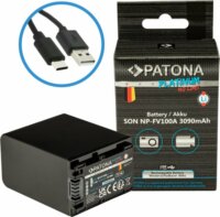 Patona PT1395 Pro Sony NP-FV100 3090mAh Li-Ion Platinum USB-C Akkumulátor töltő