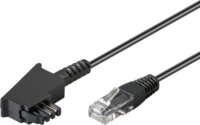 goobay 51235 TAE-F apa - RJ45 apa telefon kábel 10m - Fekete