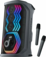 Anker Rave 3 Hordozható Bluetooth Parti Hangszóró + 2db Mikrofon 160W - Fekete