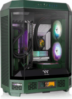 Thermaltake The Tower 600 Midi Torony Számítógépház + 2db 140mm ventilátor - Sötétzöld