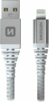 Swissten 71541012 USB-A apa - Lightning apa Kevlár Adat- és töltőkábel 1,5m - Fehér