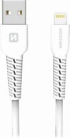 Swissten 71505541 USB-A apa - Lightning apa Adat- és töltőkábel 1m - Fehér