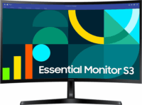 Samsung 27" LS27D366GAUXEN Essential S3 S36GD 16:9 FullHD VA Ívelt Monitor - Fekete