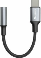 Swissten 73502311 USB-C apa - 3.5mm Jack anya Átalakító Adapter - Fekete