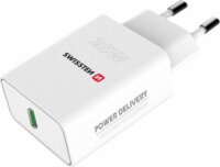 Swissten 22060300 USB-C Hálózati Töltő Adapter 25W - Fehér