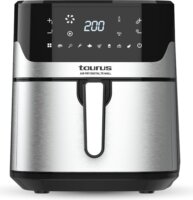 Taurus Digital 7S AirFryer Forrólevegős sütő 6,5L 1600 Watt - Fekete / Ezüst