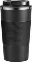 Extralink Home Coffee Cup Dupla falú utazó Termosz bögre 500ml - Fekete