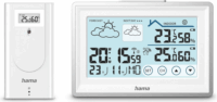 Hama 00222228 Bahamas LCD Meteorológiai időjárás állomás - Fehér