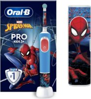 Oral-B Vitality Pro D103 Kids Forgó-Oscilláló Elektromos Gyermek Fogkefe tokkal - Pókember mintás