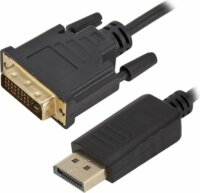 PremiumCord KPORTADK02-03 DisplayPort apa - DVI-D apa Kábel 3m - Fekete