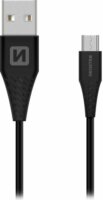 Swissten 71504303 USB-A apa - Micro-USB apa Adat- és töltőkábel 1.5m - Fekete