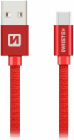 Swissten 71527901 USB-A apa - Lightning apa Adat- és töltőkábel 3m - Piros