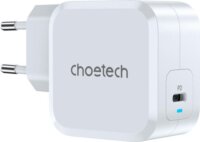 Choetech PD45W USB Type-C Hálózati Gyorstöltő Adapter 45W - Fehér