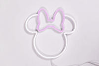 Yellowpop Disney Falra akasztható USB Neon LED Dekorációs lámpa - Minnie körvonal