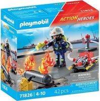 Playmobil 71826 Action Heroes - Tűzoltó tömlővel