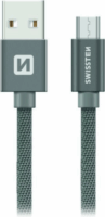 Swissten 71522302 USB-A apa - Micro-USB apa Adat- és töltőkábel 2m - Kék