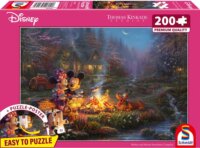 Schmidt Spiele Thomas Kinkade Studios Disney Mickey & Minnie Szerelmes tábortűz 200 darabos puzzle