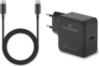 Bluestork PW-BS-65-GAN-C USB-C Hálózati Gyorstöltő Adapter 65W + USB-C kábel - Fekete