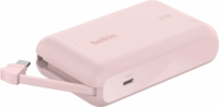 Belkin BOOST BPB021HQPK Powerbank integrált kábellel Type-C 10000mAh 20w - Rózsaszín