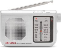 Aiwa RS-55SL Hordozható AM/FM Zsebrádió fülhallgatóval - Szürke