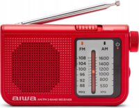 Aiwa RS-55RD Hordozható AM/FM Zsebrádió fülhallgatóval - Piros