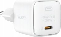 Aukey PA-B1L USB-C Hálózati Gyorstöltő Adapter 30W - Fehér